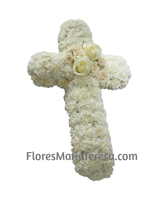 Cruz Funeraria Blanca